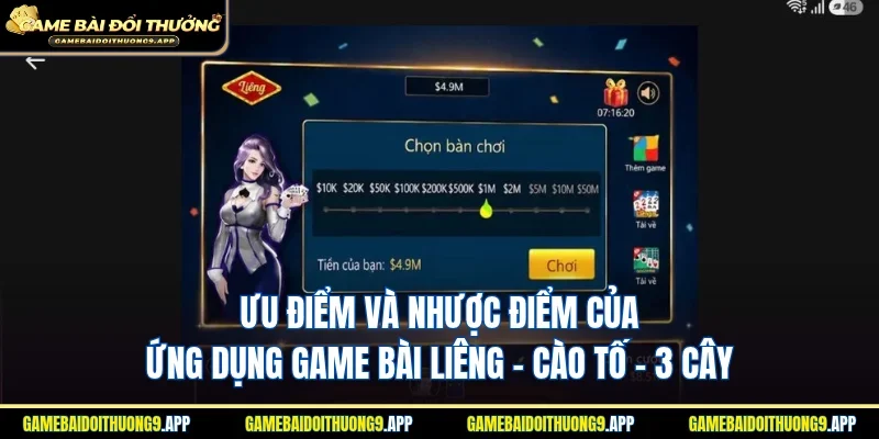 Ưu và nhược điểm của app game bài Liêng - Cào Tố - 3 Cây